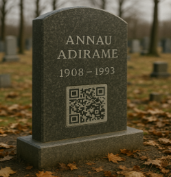 QR-код на отдельной табличке